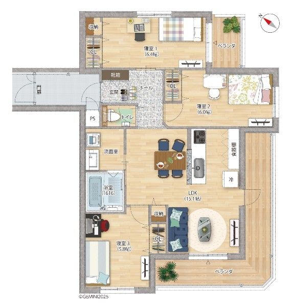 Enixia Yonabaru 103: New 3LDK Apartment in Okinawa for Sale - Thumbnail 4