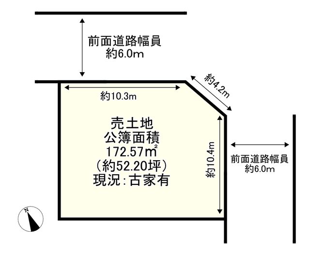 Land for Sale in Jōyō City, Kyoto - 52.2 Tsubo Corner Lot - Thumbnail 3