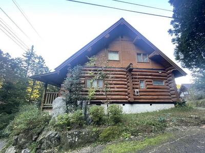 Rustic Hand-Cut Log House in Hanno City with Mountain Views — Image 1, Hanno, Saitama