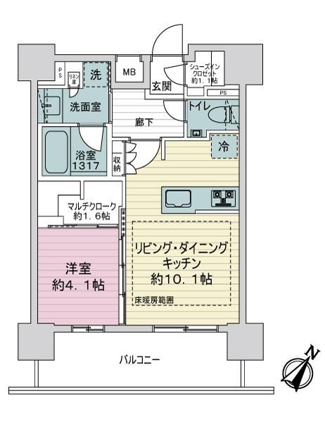 Glorio Comfort Bunkyo Hon-Komagome 7F 1LDK Apartment for Sale - Thumbnail 4