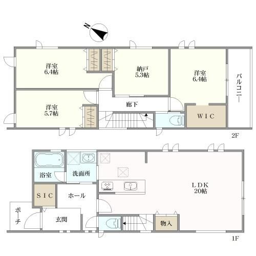 Modern 3SLDK House in Higashi-Go, Aichi - Thumbnail 2