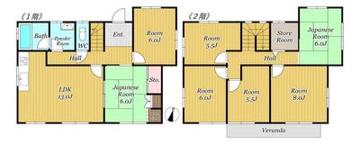 7LDK Family Home in Nagayo Town with 152m² Floor Area — Image 44, Nagayo, Nagasaki