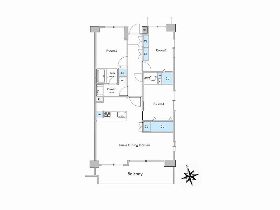 Renovated 3LDK Apartment for Sale in Yokohama's Aoba Ward - Thumbnail 4