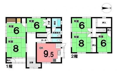 Used house in Retsumi-cho | Nagahama City, 15 minutes walk from Nagahama Station on the JR Hokuriku Main Line (Property number: 0127706-0001425) — Image 1, Nagahama, Shiga
