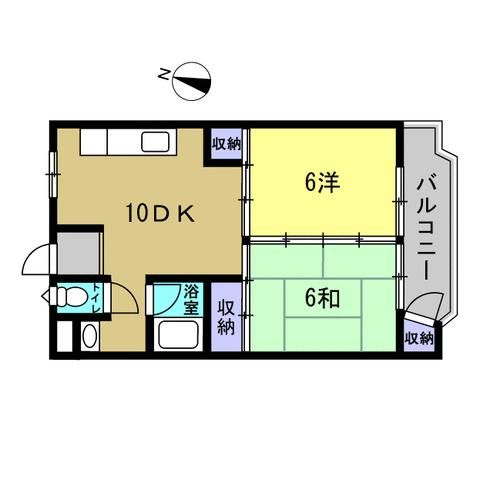 2LDK Apartment in Hiroshima's Funairi Saiwaicho District - Thumbnail 2