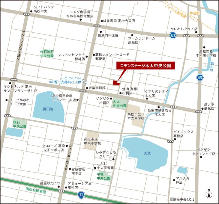 Land for Sale in Takamatsu - Commons Stage Kitai Central Park - Thumbnail 4