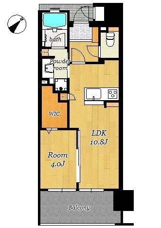 Aire Mansion Suidocho II 8F - 1LDK Apartment in Central Kumamoto - Thumbnail 4