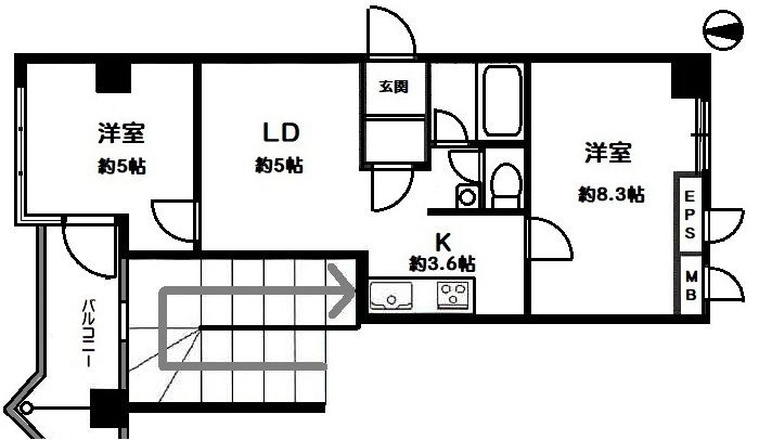 2LDK Apartment in North Shinjuku, Tokyo - Thumbnail 2