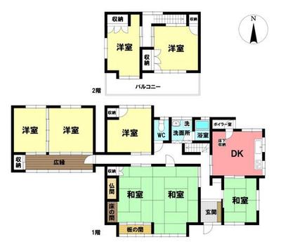 Used detached house Nishio City, Isshiki-cho Sengen Shimotori Naka | Nishio City, Meitetsu Nishio Line Kira Yoshida Station, 5 minutes by bus, get off at Matsukijima, 20 minutes walk from used detached house (Property number: 0143646-0001117) — Image 3, Nishio, Aichi