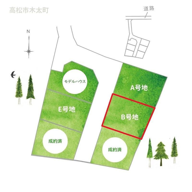 55.09 Tsubo Residential Plot for Sale in Takamatsu's Kitamachi - Thumbnail 3