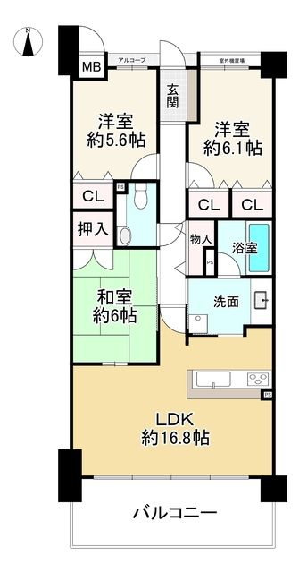 3LDK Renovated Apartment Near Stations in Kashiba, Nara - Thumbnail 2