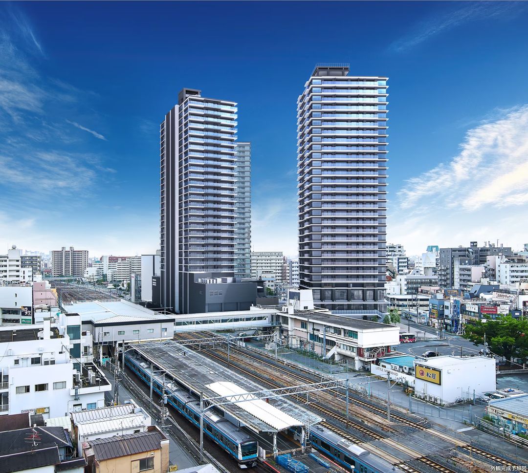 WCITYTOWERS New Build Twin-Tower Apartments in Warabi, Saitama - Thumbnail 2