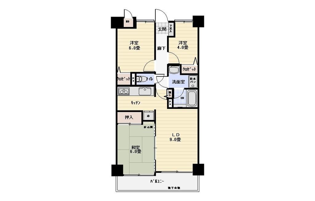 Granview Sumino-hama 602: 3LDK Apartment in Hiroshima - Thumbnail 2