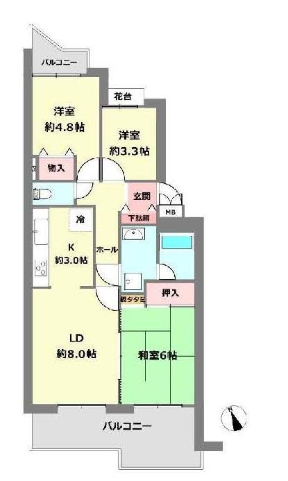 3LDK Apartment in Central 5th Mukonosho, Amagasaki - Thumbnail 4