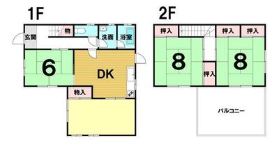 4DK House in Kiryu, Gunma - 480万円 — Image 1, Kiryu, Gunma