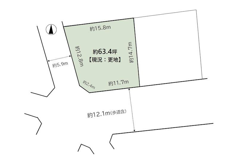 Vacant Corner Land Plot for Sale in Nagaokakyo, Kyoto - Thumbnail 3