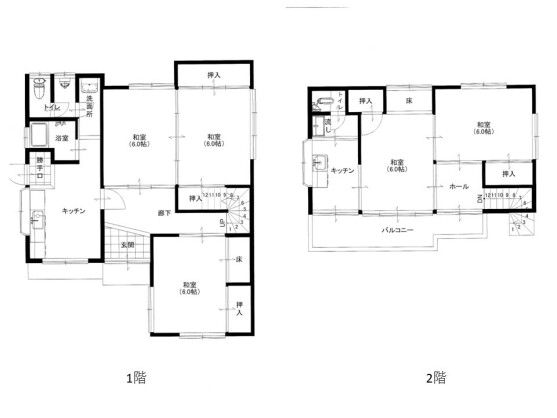 1970 5DK Wooden House for Sale in Kofu, Yamanashi - Thumbnail 3