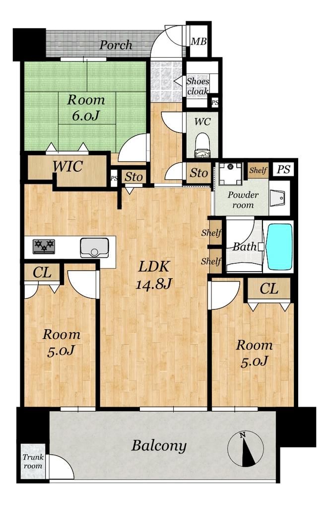 Eiru Mansion Higashi-Nagasaki 4F - 3LDK Apartment for Sale - Thumbnail 4