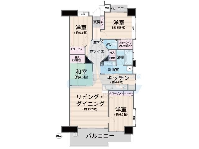 4LDK Apartment Near Fukuyama Station | 95.2m² - Thumbnail 2