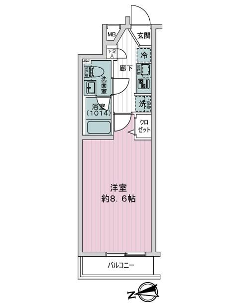 1K Apartment for Sale in Koto City, Tokyo - 26.26 sqm - Thumbnail 3