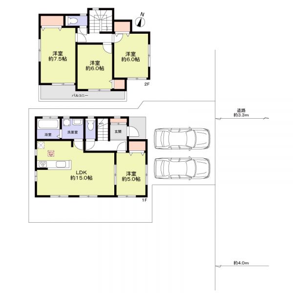 4LDK Modern House in Ageo Saitama with 2 Parking Spaces - Thumbnail 3