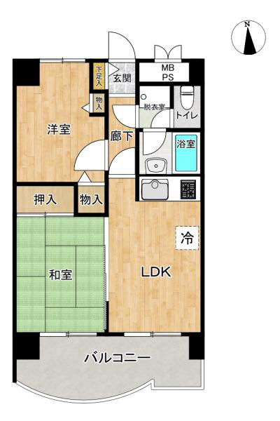 2DK Apartment near Miso Tenjin Station, Kumamoto - Thumbnail 3