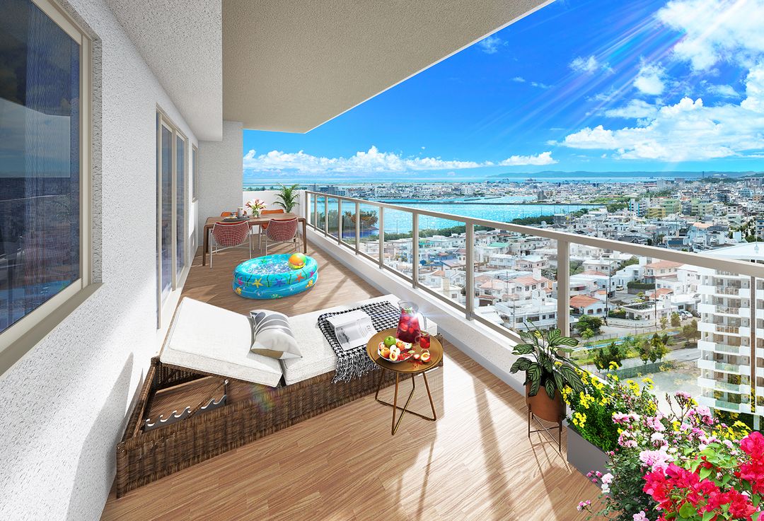 Premium Court Koja Dai-ni - New 3LDK Apartment in Okinawa City - Thumbnail 2