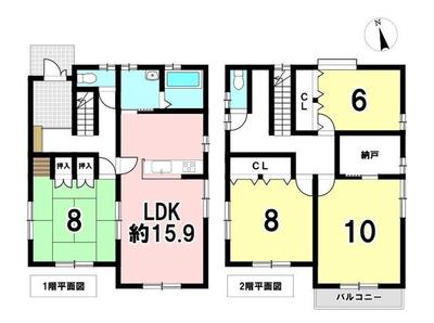 [Homes] Used detached house in Unumadai 4-chome, Kakamigahara City, 13 minutes walk from Unuma Station | — Image 1, Kakamigahara, Gifu