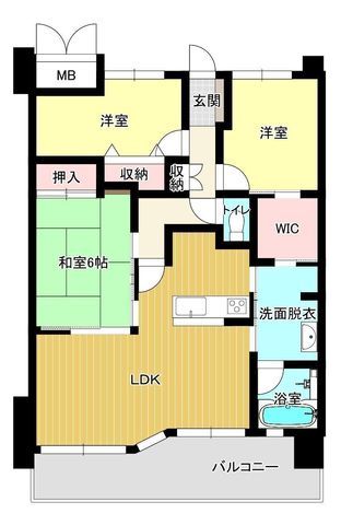 3LDK Apartment for Sale in Hōfu, Yamaguchi - Quest Court - Thumbnail 3