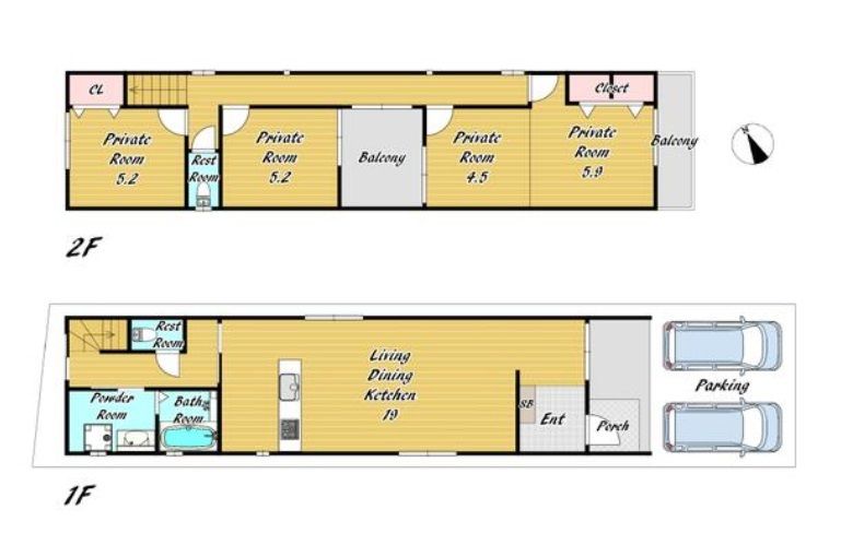 3LDK House in Sumiyoshi Ward Osaka | 97sqm Built 2013 - Thumbnail 2