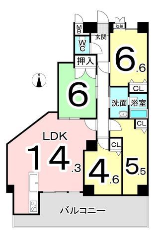 4LDK Apartment for Sale in Bunkyo, Fukui City - 81.8 sqm - Thumbnail 2