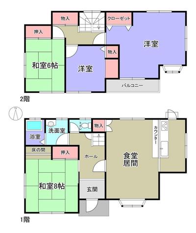 Tarui-cho, Ono City | Used detached house in Ono City, 10 minutes walk from Ono Station on the Shintetsu Ao Line (Property number: 0144841-0000422) — Image 1, Ono, Hyogo