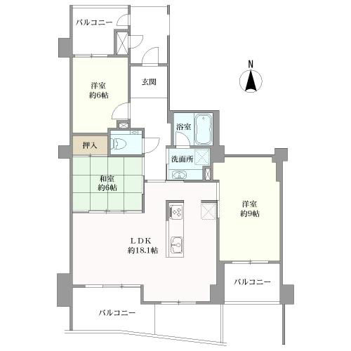 Island City Aqua Court 3LDK Apartment in Fukuoka - Thumbnail 2