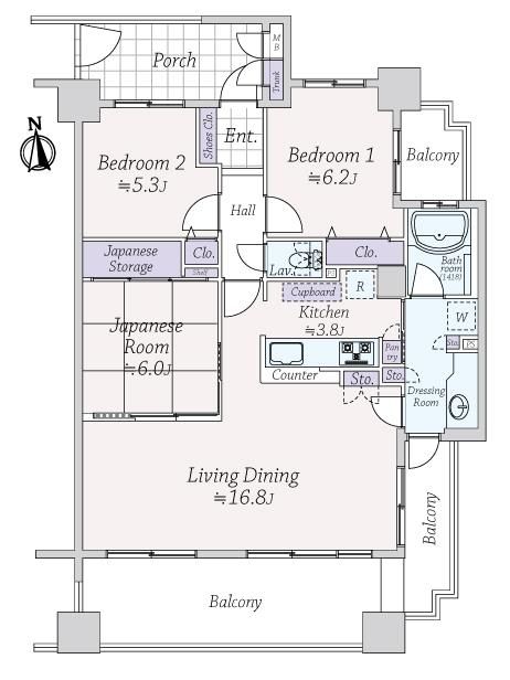 Servas Shimizudai 3LDK Apartment for Sale in Koriyama, Fukushima - Thumbnail 4