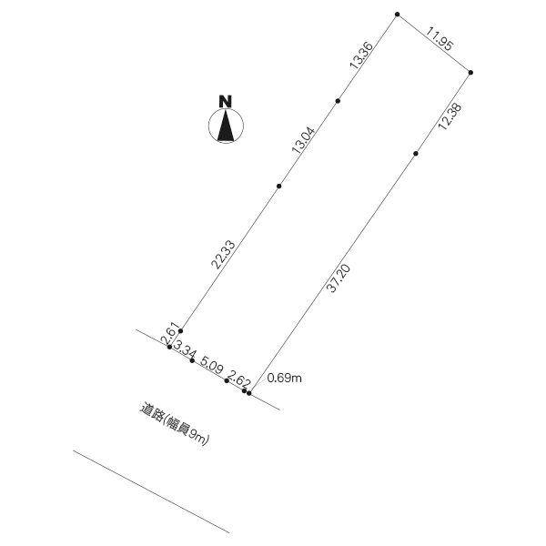 595 sqm Vacant Land for Sale in Mito, Ibaraki - Image 1