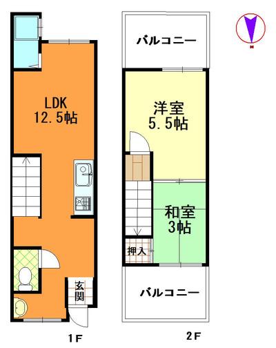 [Homes] Used detached house (Property number: 0129211-0000103) located 18 minutes by bus from Taisho Station on the JR Osaka Loop Line, 5 minutes walk from Shounbashi bus stop (Taisho-ku, Osaka City) — Image 1, Taisho, Osaka