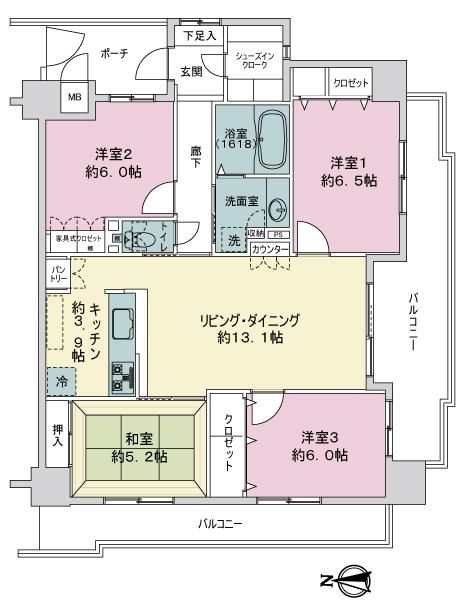 Servas Kurita 6F: 4LDK Corner Apartment for Sale in Nagano City - Thumbnail 3