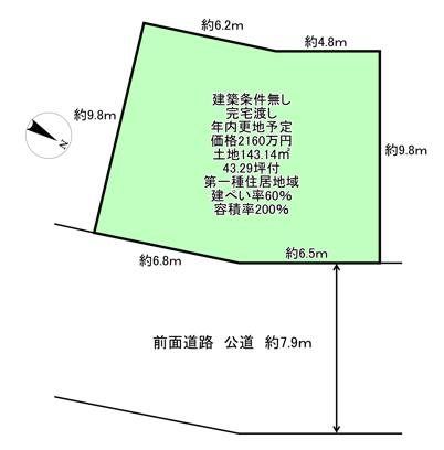 Vacant Land for Sale in Yawata, Kyoto - 43.29 Tsubo Plot - Thumbnail 3