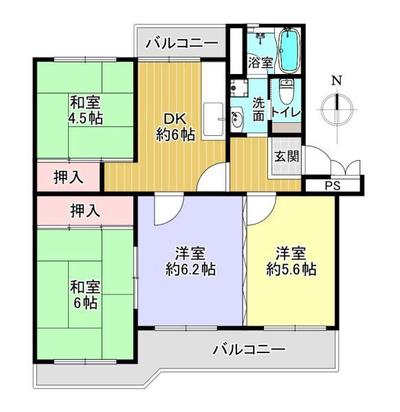 Takatsuki Tsukaharadai Heights Building 7 (Owner Change Property) | Used apartment in Takatsuki City, 13 minutes by bus from Settsu-Tonda Station on the JR Tokaido and Sanyo Main Lines, 3 minutes walk from the Japanese Red Cross Hospital stop (Property Number: 0008850-0003493) — Image 1, Takatsuki City, Kyoto