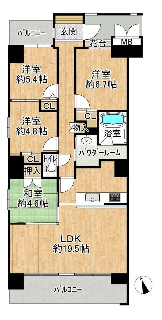4LDK Apartment for Sale in Yokkaichi, Mie - Rainbow Motomachi - Thumbnail 4
