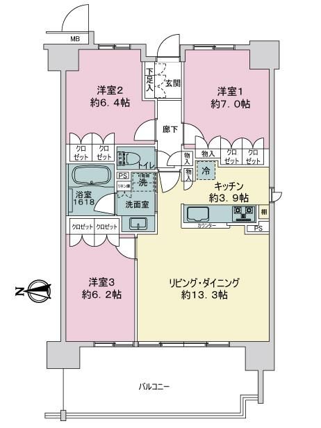 Polestar Matsumoto Ote North Residence 3LDK Apartment for Sale - Thumbnail 2