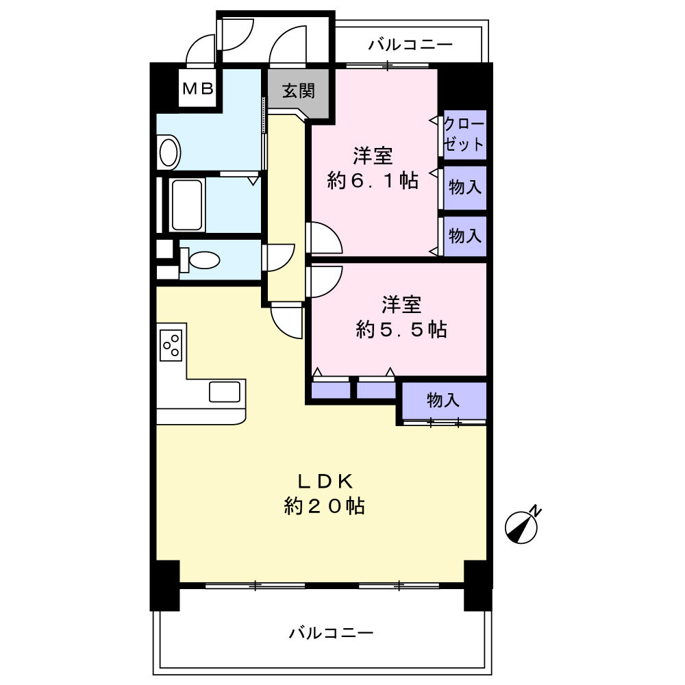ユニライフ堺・宿院13階 中古マンション｜大阪府堺市 - Thumbnail 3