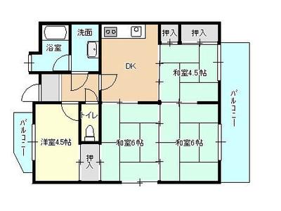 Grand Heights Nakai Chuo A Building 501 | Used apartment located in Kokurakita Ward, Kitakyushu City, 25 minutes walk from Kyushu Institute of Technology Station on the JR Kagoshima Main Line (Property number: 0142766-0000026) — Image 4, Kitakyushu City, Kokurakita Ward, Fukuoka