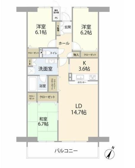 Pure Life Kawabana 3LDK Apartment for Sale in Toyokawa - Thumbnail 2