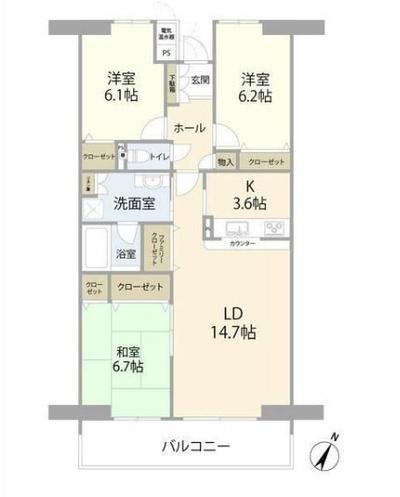 Pure Life Kawabana 3LDK Apartment for Sale in Toyokawa — Image 44, Toyokawa, Aichi