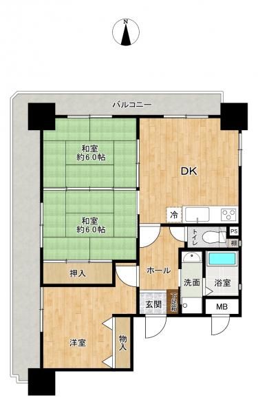 2LDK Apartment for Sale in Higashi Ward, Fukuoka City - Image 1
