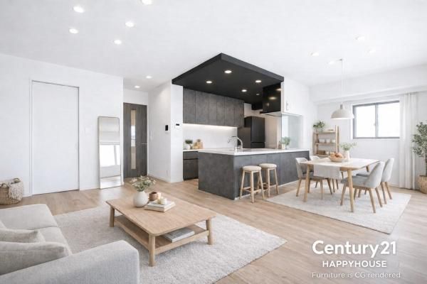 Claire Next Kokufu The Tower 9F: 2LDK Apartment in Oita City - Thumbnail 3