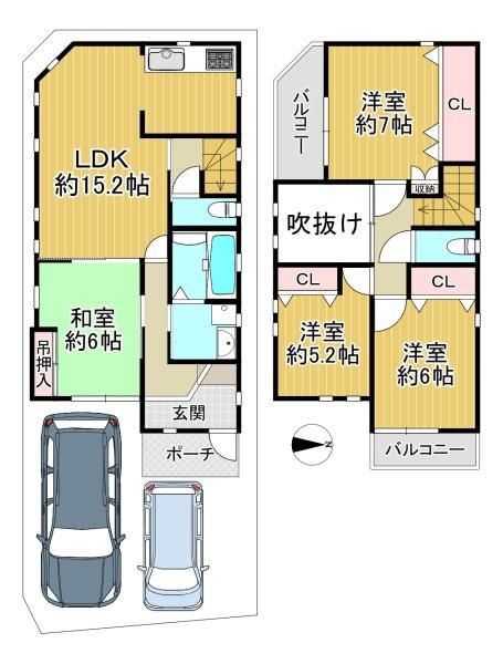 4LDK House Near Konoike Shinden Station, Higashiosaka - Thumbnail 2