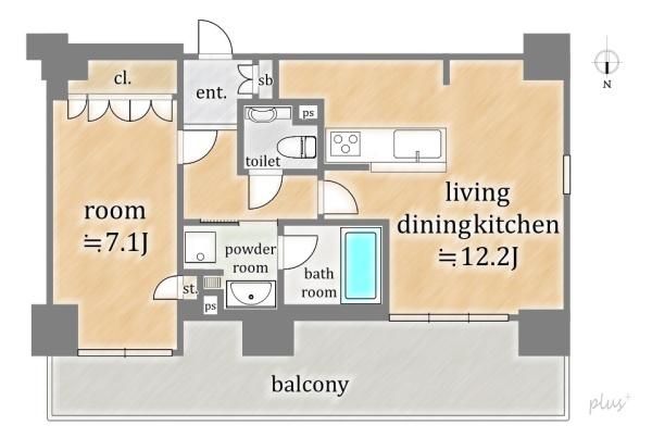 Gran Risocie Goshonishi 1LDK Apartment for Sale in Kyoto - Thumbnail 3