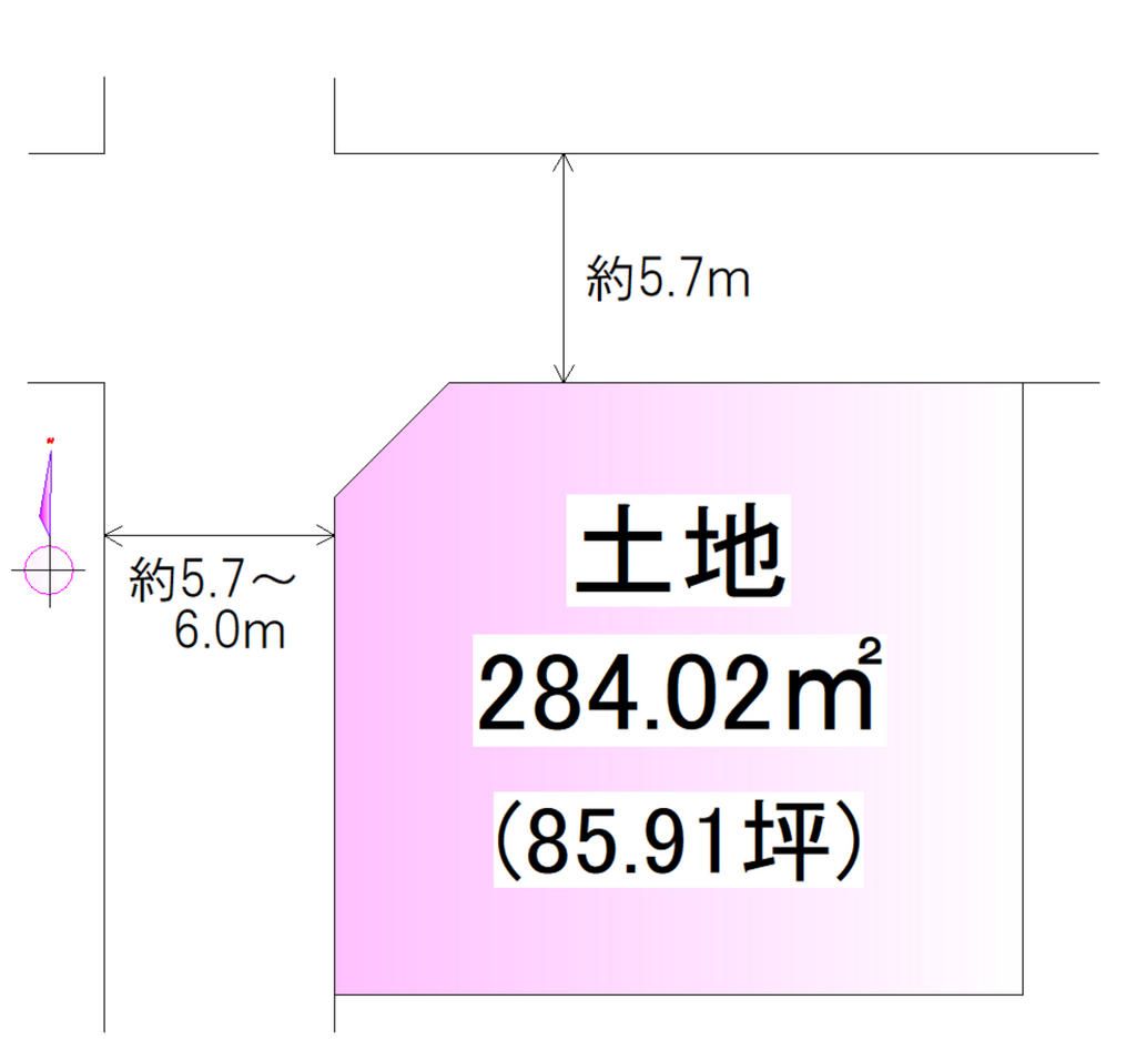 Corner Lot Land for Sale in Kyoto's Ukyo Ward - 85.91 Tsubo - Thumbnail 2